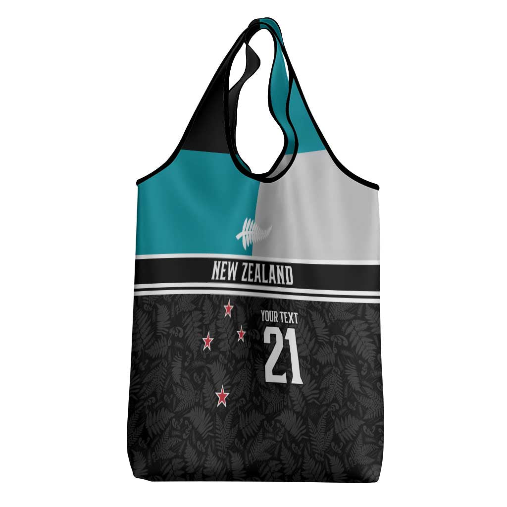 Custom NZ Cricket Pride Grocery Bag Silver Fern Fan Supporter Apparel - Polynesian Pride