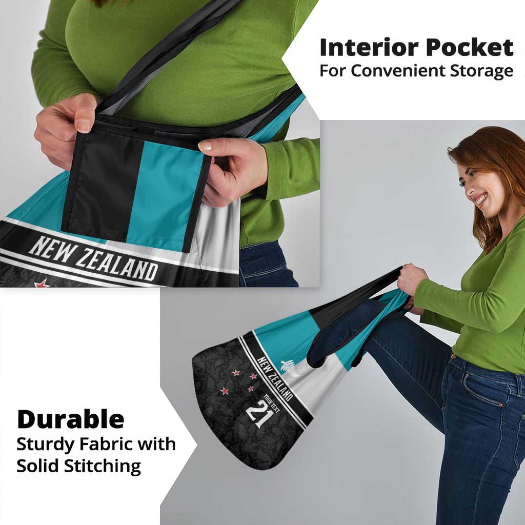 Custom NZ Cricket Pride Grocery Bag Silver Fern Fan Supporter Apparel - Polynesian Pride