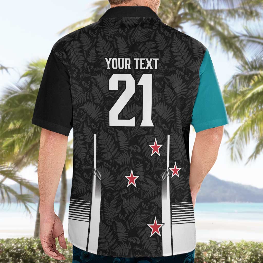 Custom NZ Cricket Pride Hawaiian Shirt Silver Fern Fan Supporter Apparel - Polynesian Pride
