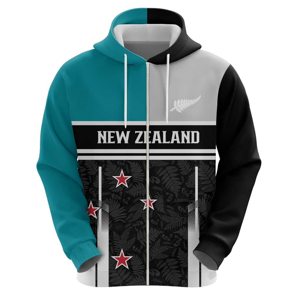 Custom NZ Cricket Pride Hoodie Silver Fern Fan Supporter Apparel - Polynesian Pride