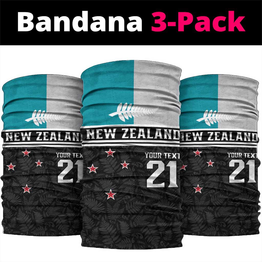 Custom NZ Cricket Pride Neck Gaiter Silver Fern Fan Supporter Apparel - Polynesian Pride