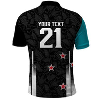 Custom NZ Cricket Pride Polo Shirt Silver Fern Fan Supporter Apparel - Polynesian Pride