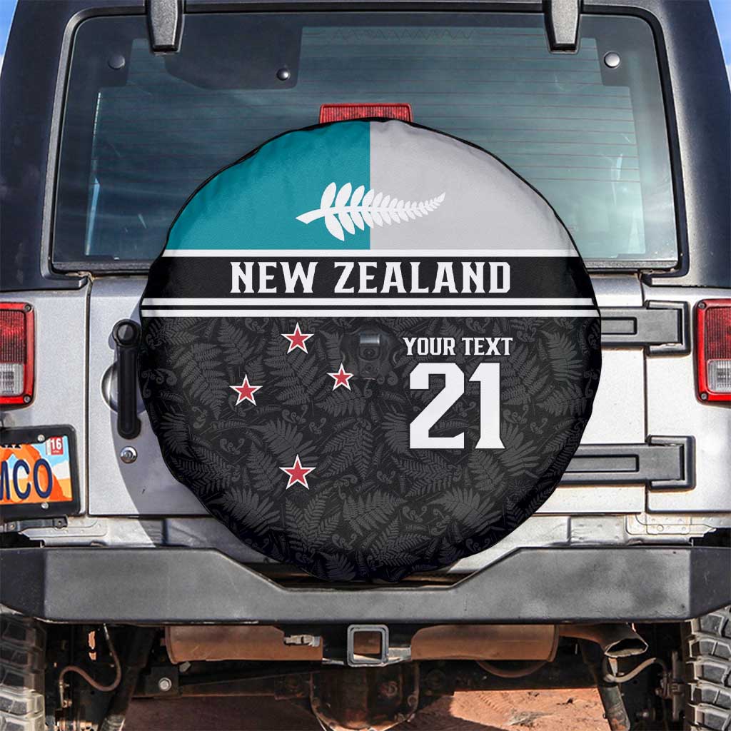 Custom NZ Cricket Pride Spare Tire Cover Silver Fern Fan Supporter Apparel - Polynesian Pride