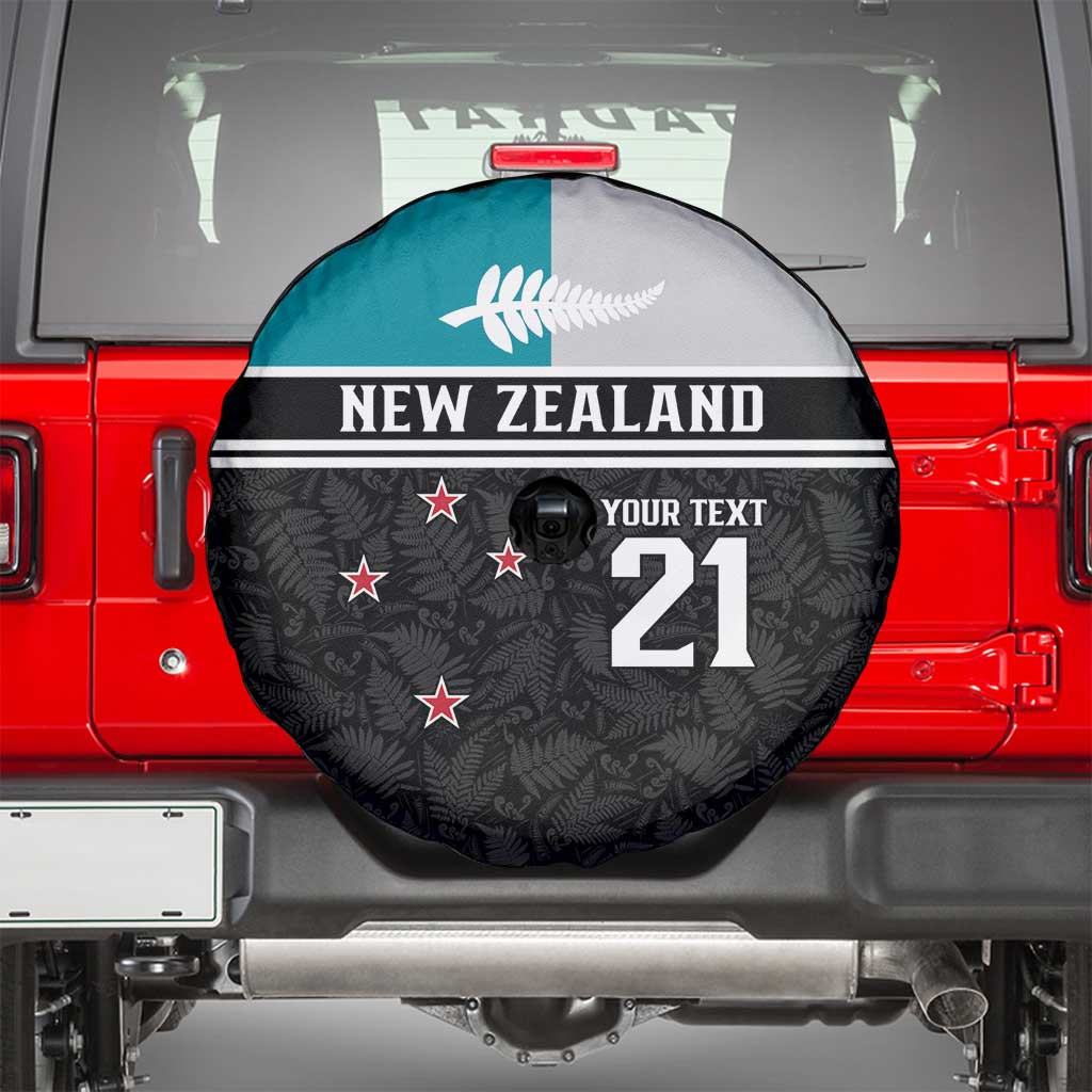 Custom NZ Cricket Pride Spare Tire Cover Silver Fern Fan Supporter Apparel - Polynesian Pride