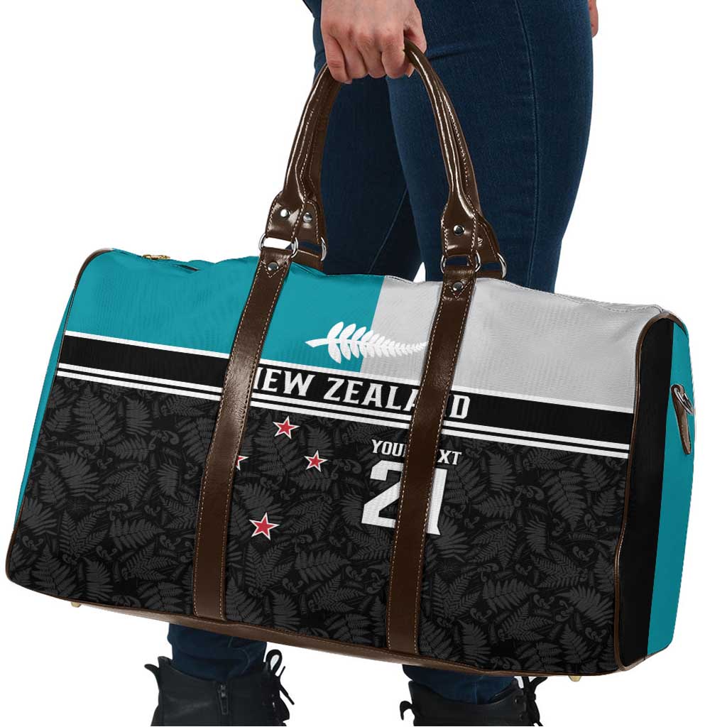 Custom NZ Cricket Pride Travel Bag Silver Fern Fan Supporter Apparel - Polynesian Pride