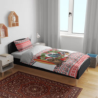 New Zealand Animal Christmas Bedding Set Maori Inspired Kowhaiwhai Patterns LT9 - Polynesian Pride