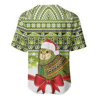 New Zealand Kakapo Christmas Baseball Jersey Maori Inspired Knitted Patterns LT9 - Polynesian Pride