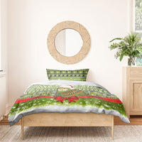 New Zealand Kakapo Christmas Bedding Set Maori Inspired Knitted Patterns LT9 - Polynesian Pride