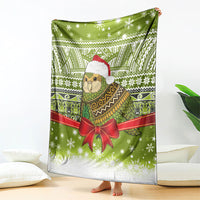 New Zealand Kakapo Christmas Blanket Maori Inspired Knitted Patterns LT9 - Polynesian Pride