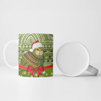 New Zealand Kakapo Christmas Ceramic Mug Maori Inspired Knitted Patterns LT9 - Polynesian Pride