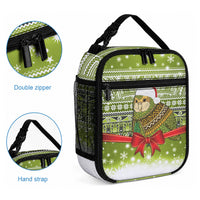 New Zealand Kakapo Christmas Lunch Bag Maori Inspired Knitted Patterns LT9 - Polynesian Pride