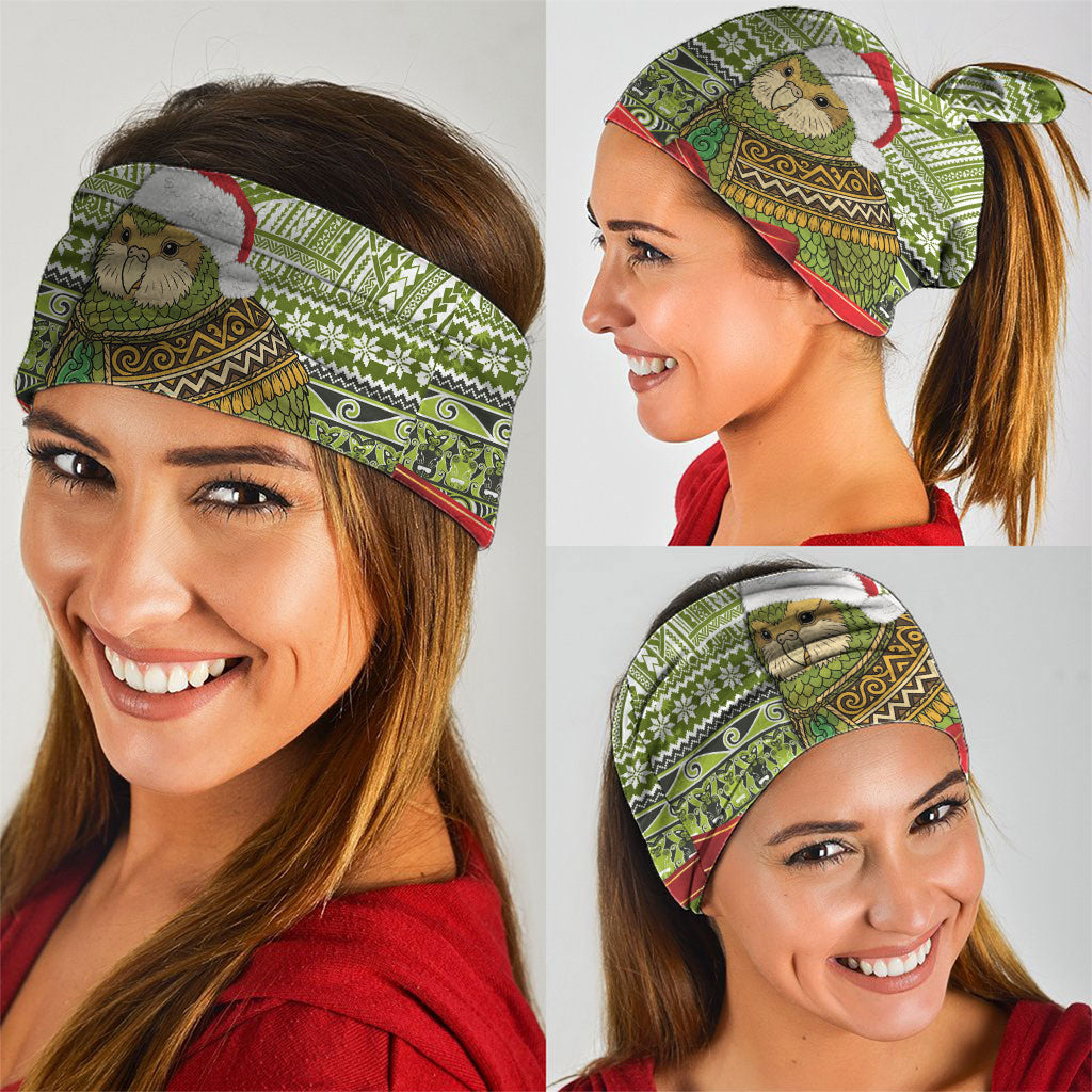 New Zealand Kakapo Christmas Neck Gaiter Maori Inspired Knitted Patterns LT9 - Polynesian Pride