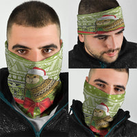 New Zealand Kakapo Christmas Neck Gaiter Maori Inspired Knitted Patterns LT9 - Polynesian Pride