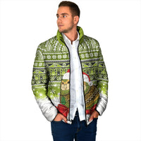 New Zealand Kakapo Christmas Padded Jacket Maori Inspired Knitted Patterns LT9 - Polynesian Pride