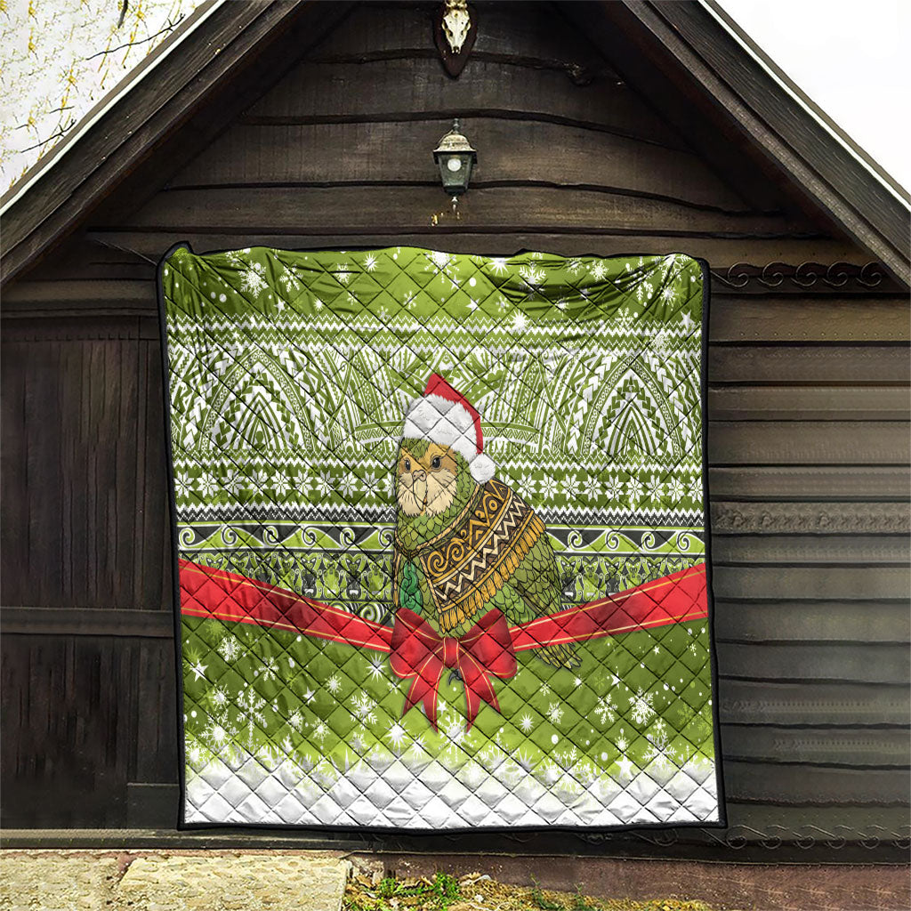 New Zealand Kakapo Christmas Quilt Maori Inspired Knitted Patterns LT9 - Polynesian Pride