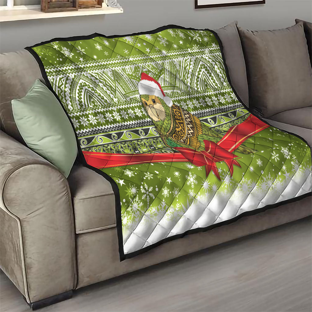 New Zealand Kakapo Christmas Quilt Maori Inspired Knitted Patterns LT9 - Polynesian Pride