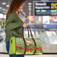 New Zealand Kakapo Christmas Travel Bag Maori Inspired Knitted Patterns LT9 - Polynesian Pride