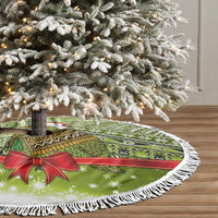 New Zealand Kakapo Christmas Tree Skirt Maori Inspired Knitted Patterns LT9 - Polynesian Pride