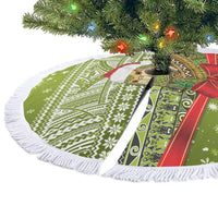 New Zealand Kakapo Christmas Tree Skirt Maori Inspired Knitted Patterns LT9 - Polynesian Pride