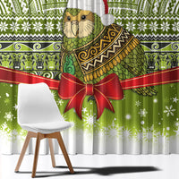 New Zealand Kakapo Christmas Window Curtain Maori Inspired Knitted Patterns LT9 - Polynesian Pride