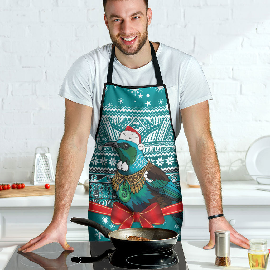 New Zealand Tui Bird Christmas Apron Maori Inspired Knitted Patterns LT9 - Polynesian Pride