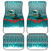 New Zealand Tui Bird Christmas Car Mats Maori Inspired Knitted Patterns LT9 - Polynesian Pride