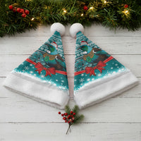 New Zealand Tui Bird Christmas Santa Hat Maori Inspired Knitted Patterns LT9 - Polynesian Pride