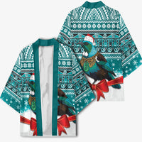 New Zealand Tui Bird Christmas Kimono Maori Inspired Knitted Patterns LT9 - Polynesian Pride