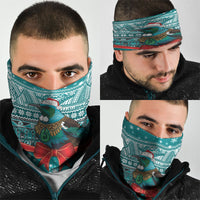 New Zealand Tui Bird Christmas Neck Gaiter Maori Inspired Knitted Patterns LT9 - Polynesian Pride