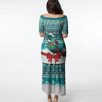 New Zealand Tui Bird Christmas Puletasi Maori Inspired Knitted Patterns LT9 - Polynesian Pride