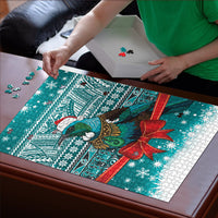 New Zealand Tui Bird Christmas Puzzle Maori Inspired Knitted Patterns LT9 - Polynesian Pride