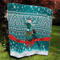 New Zealand Tui Bird Christmas Quilt Maori Inspired Knitted Patterns LT9 - Polynesian Pride