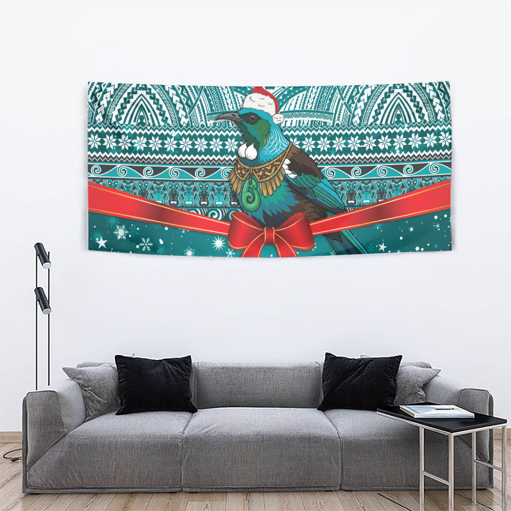 New Zealand Tui Bird Christmas Tapestry Maori Inspired Knitted Patterns LT9 - Polynesian Pride