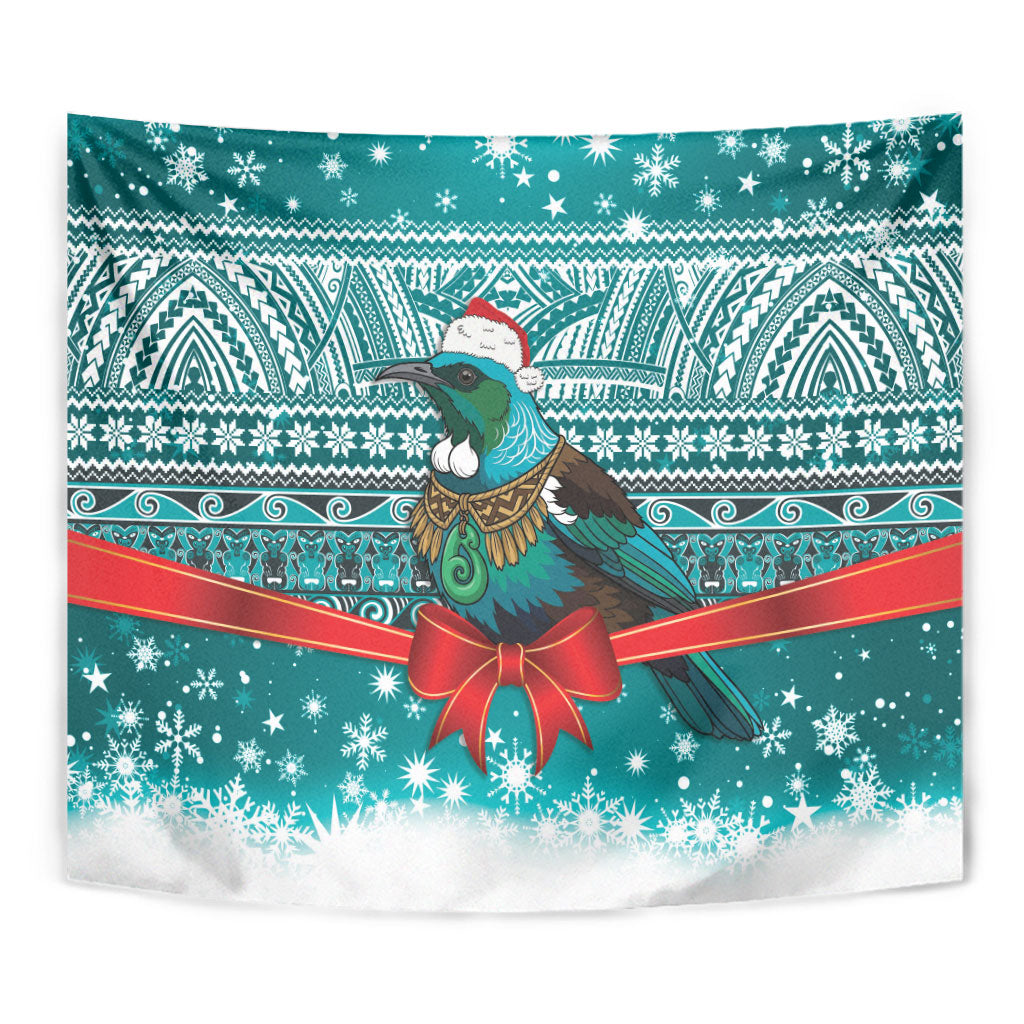 New Zealand Tui Bird Christmas Tapestry Maori Inspired Knitted Patterns LT9 - Polynesian Pride