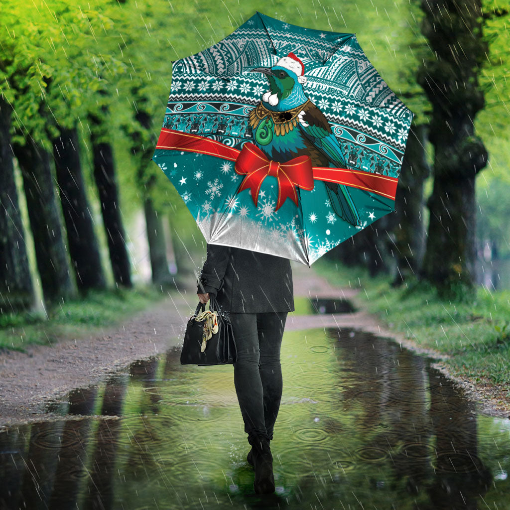 New Zealand Tui Bird Christmas Umbrella Maori Inspired Knitted Patterns LT9 - Polynesian Pride