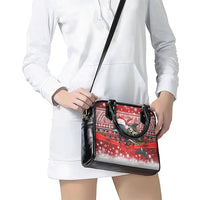 New Zealand Dolphin Terehu Christmas Shoulder Handbag Maori Inspired Knitted Patterns LT9 - Polynesian Pride