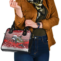 New Zealand Dolphin Terehu Christmas Shoulder Handbag Maori Inspired Knitted Patterns LT9 - Polynesian Pride