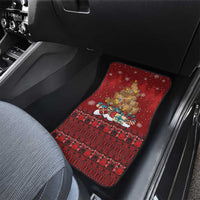 Funny Kiwi Bird Xmas Tree Car Mats New Zealand Tribal Christmas Spirit - Polynesian Pride