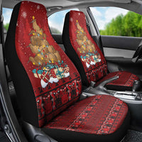 Funny Kiwi Bird Xmas Tree Car Seat Cover New Zealand Tribal Christmas Spirit - Polynesian Pride