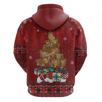 Funny Kiwi Bird Xmas Tree Hoodie New Zealand Tribal Christmas Spirit - Polynesian Pride