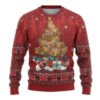 Funny Kiwi Bird Xmas Tree Ugly Christmas Sweater New Zealand Tribal Christmas Spirit - Polynesian Pride