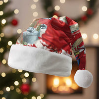 Funny Santa Riding Shark Christmas Santa Hat Polynesian Tribal Christmas Spirit - Polynesian Pride