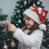 Funny Santa Riding Shark Christmas Santa Hat Polynesian Tribal Christmas Spirit - Polynesian Pride