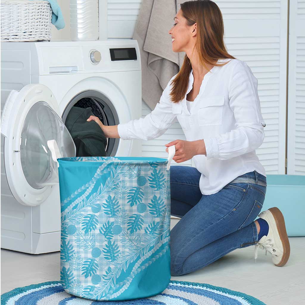 Hawaii Breadfruit Palaka Laundry Basket Polu Maile Lei - Polynesian Pride