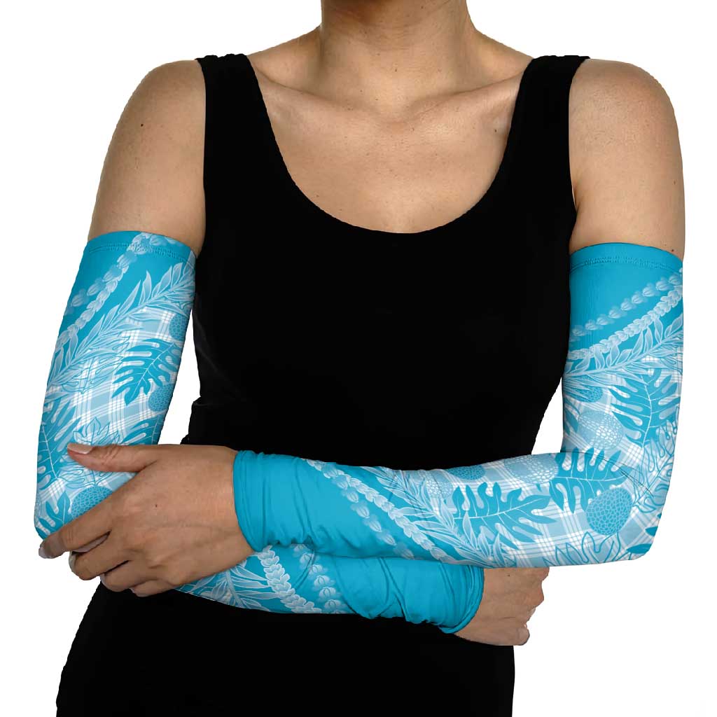 Hawaii Breadfruit Palaka Arm Sleeves Polu Maile Lei - Polynesian Pride