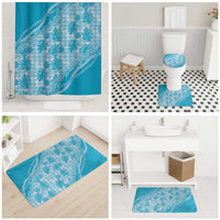 Hawaii Breadfruit Palaka Bathroom Set Polu Maile Lei - Polynesian Pride