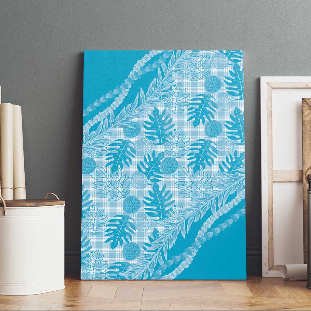 Hawaii Breadfruit Palaka Canvas Wall Art Polu Maile Lei - Polynesian Pride
