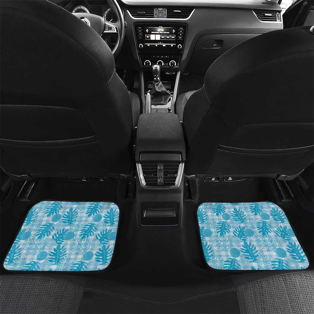 Hawaii Breadfruit Palaka Car Mats Polu Maile Lei - Polynesian Pride