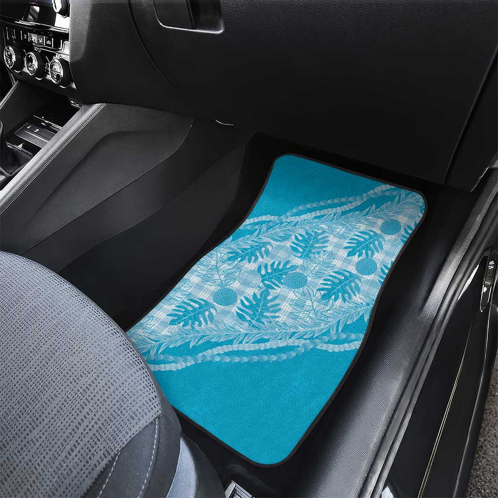 Hawaii Breadfruit Palaka Car Mats Polu Maile Lei - Polynesian Pride