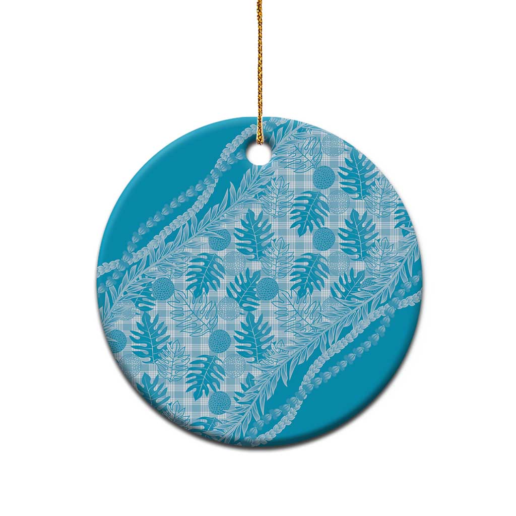 Hawaii Breadfruit Palaka Ceramic Ornament Polu Maile Lei - Polynesian Pride
